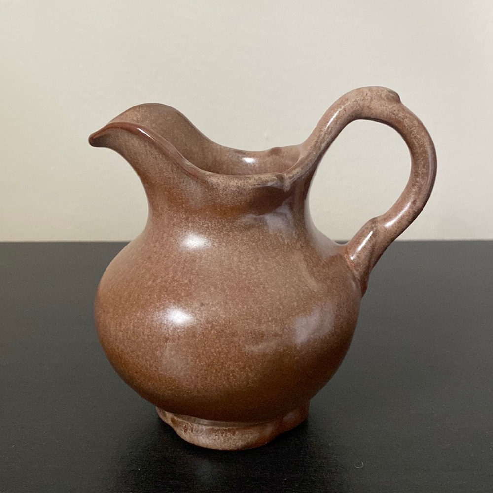 Vintage Frankoma Pottery Small Brown Pitcher